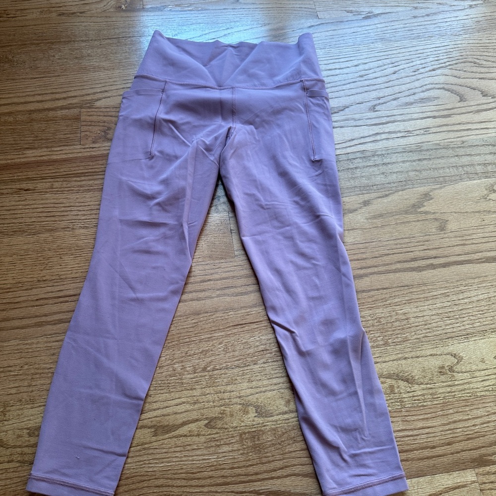 Athleta 7/8 High-Rise Leggings in Dusty Mauve